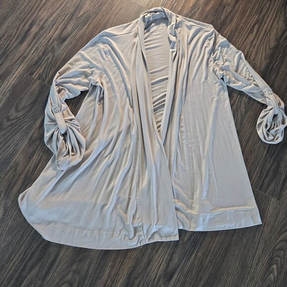 I.N.C. INTERNATIONAL CONCEPTS Taupe Open Cardigan SIZE M - Picture 1 of 6